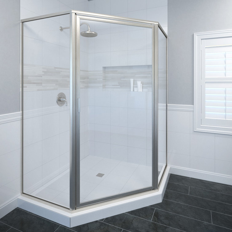 Basco Deluxe Framed Neoangle Pivot Shower Enclosure Wayfair